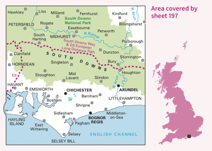 OS Landranger - 197 - Chichester & The South Downs