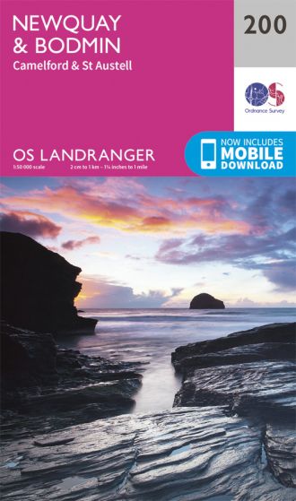 OS Landranger - 200 - Newquay & Bodmin, Camelford & St Austell