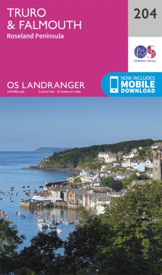 OS Landranger - 204 - Truro & Falmouth, Roseland Peninsula