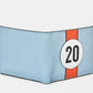 No 20 Blue Racing Stripe Wallet