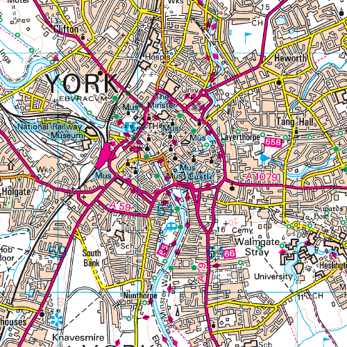 OS Landranger - 105 - York & Selby