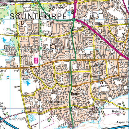 OS Landranger - 112 - Scunthorpe & Gainsborough