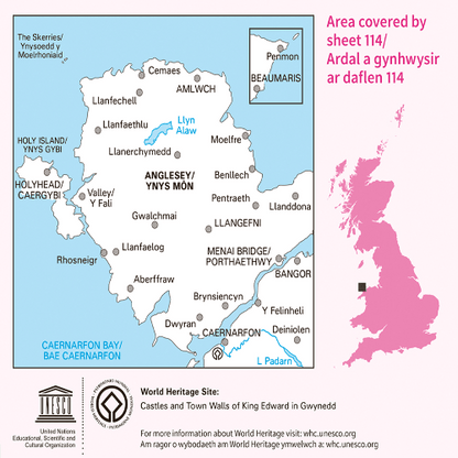 OS Landranger - 114 - Anglesey