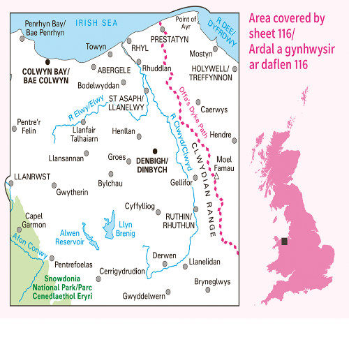 OS Landranger - 116 - Denbigh & Colwyn Bay