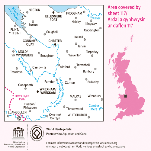 OS Landranger - 117 - Chester & Wrexham, Ellesmere Port