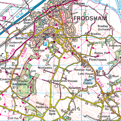 OS Landranger - 117 - Chester & Wrexham, Ellesmere Port