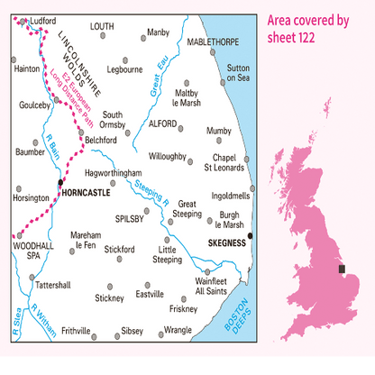 OS Landranger - 122 - Skegness & Horncastle