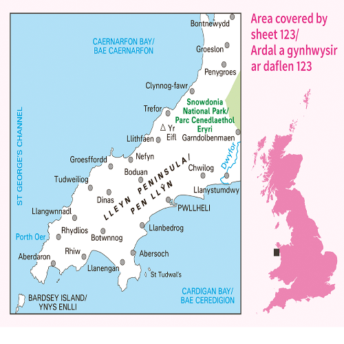 OS Landranger - 123 - Lleyn Peninsula