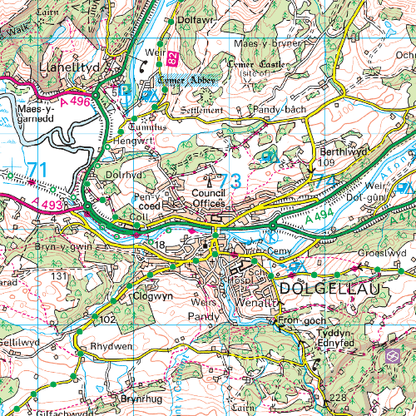 OS Landranger - 124 - Porthmadog & Dolgellau