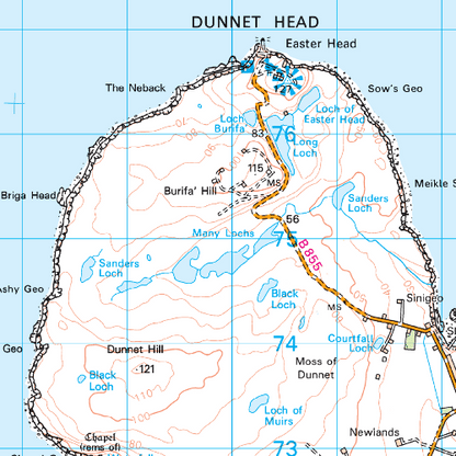 OS Landranger - 012 - Thurso & Wick, John O'Groats area