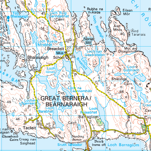 OS Landranger - 013 - West Lewis & North Harris area