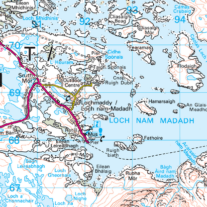 OS Landranger - 018 - Sound of Harris, North Uist, Taransay & St Kilda area