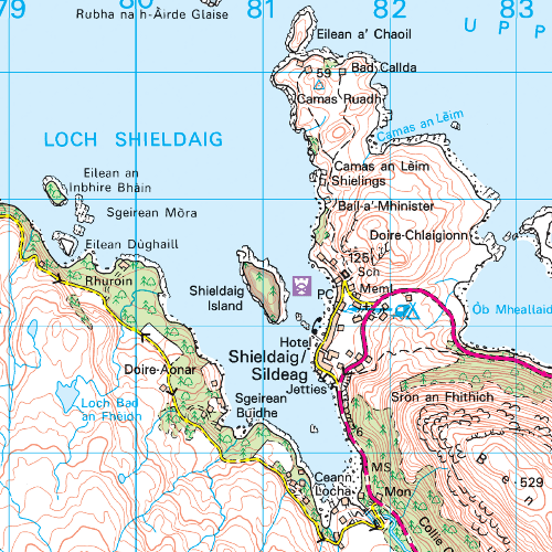 OS Landranger - 024 - Raasay & Applecross, Loch Torridon & Plockton area