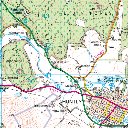 OS Landranger - 029 - Banff & Huntly, Portsoy & Turriff area