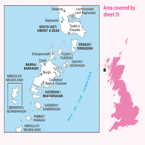 OS Landranger - 031 - Barra & South Uist, Vatersay & Eriskay area