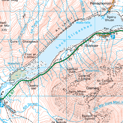 OS Landranger - 032 - South Skye & Cuillin Hills area