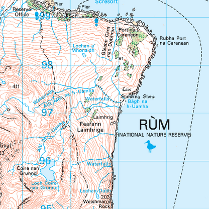 OS Landranger - 039 - Rùm, Eigg, Muck & Canna area