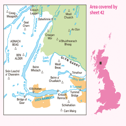 OS Landranger - 042 - Glen Garry & Loch Rannoch