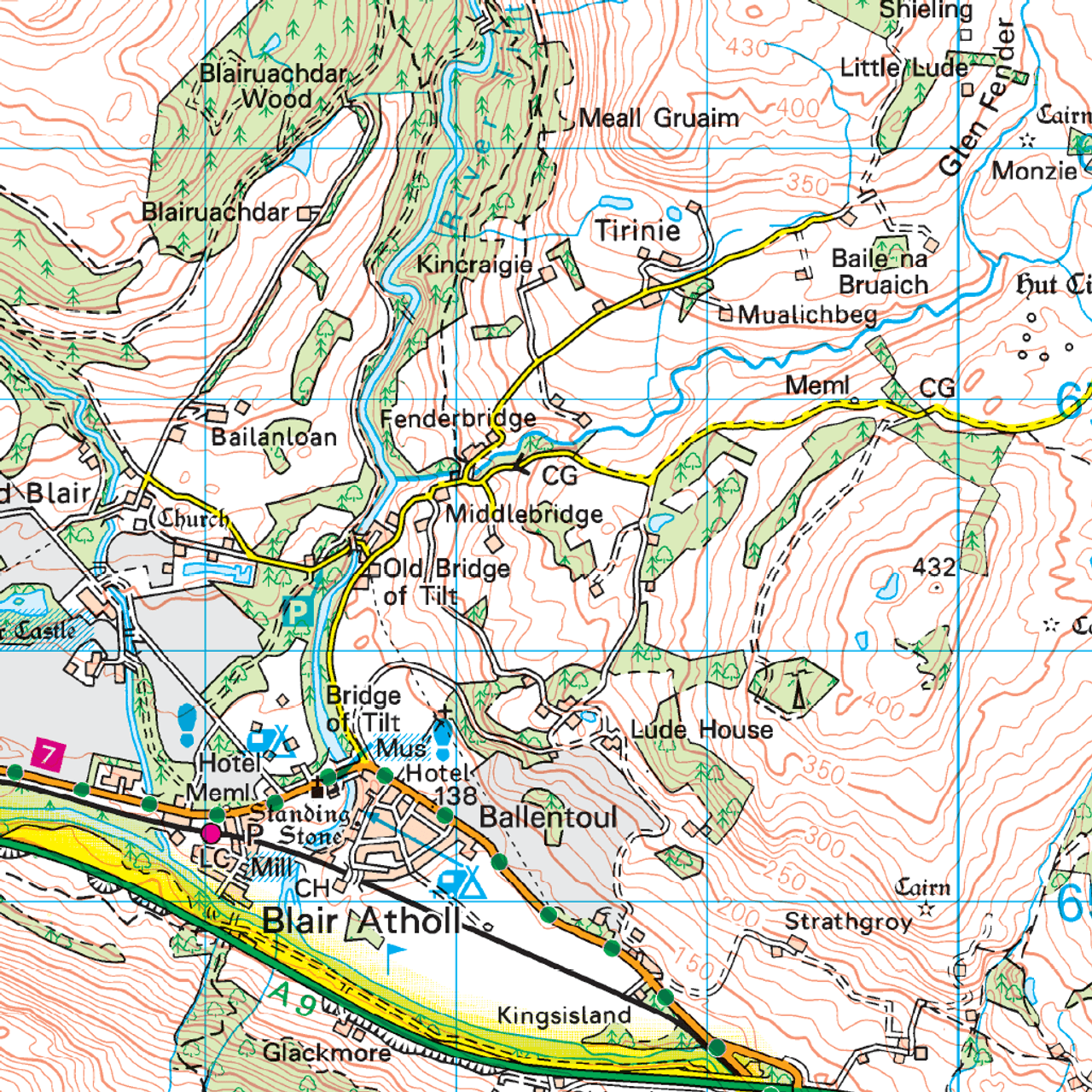 OS Landranger - 043 - Braemar & Blair Atholl area