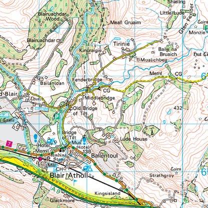 OS Landranger - 043 - Braemar & Blair Atholl area