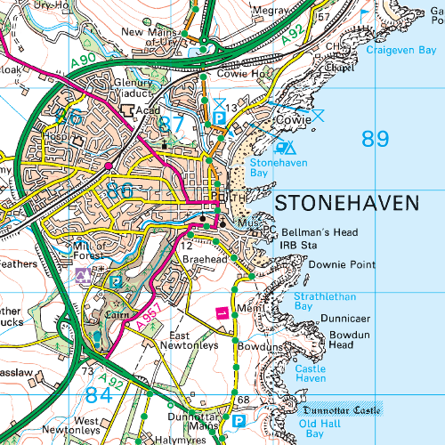 OS Landranger - 045 - Stonehaven & Banchory