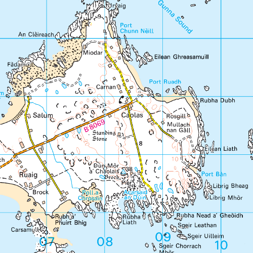 OS Landranger - 046 - Coll & Tiree area