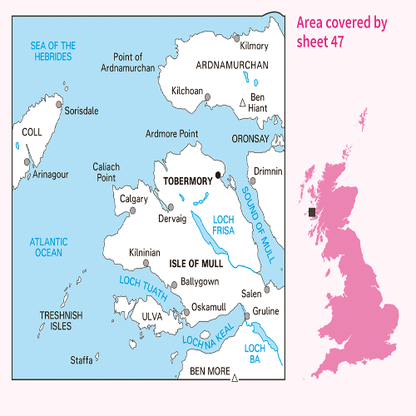 OS Landranger - 047 - Tobermory & North Mull area