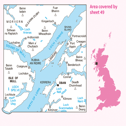 OS Landranger - 049 - Oban & East Mull