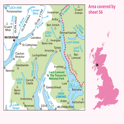 OS Landranger - 056 - Loch Lomond & Inveraray