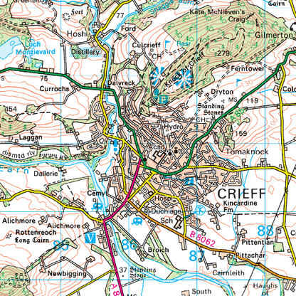 OS Landranger - 058 - Perth & Alloa, Auchterarder