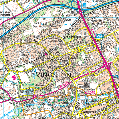 OS Landranger - 065 - Falkirk & Linlithgow, Dunfermline