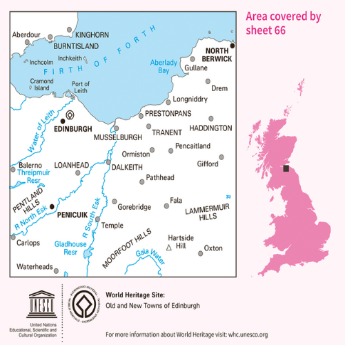 OS Landranger - 066 - Edinburgh, Penicuik & North Berwick