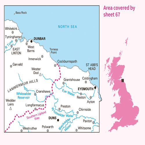 OS Landranger - 067 - Duns, Dunbar & Eyemouth