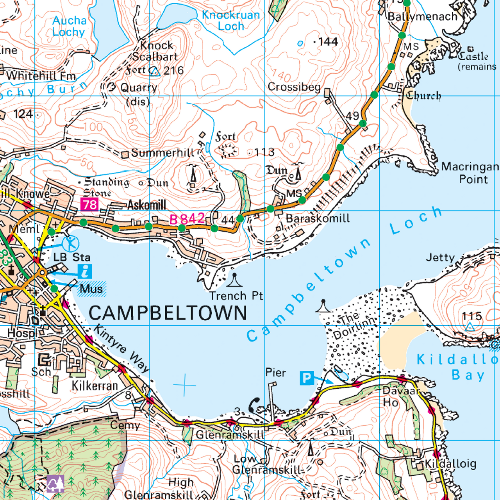 OS Landranger - 068 - South Kintyre & Campbeltown