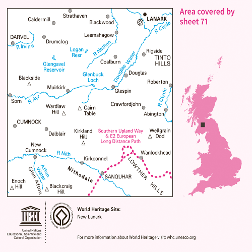 OS Landranger - 071 - Lanark & Upper Nithsdale