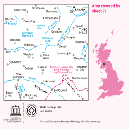 OS Landranger - 071 - Lanark & Upper Nithsdale