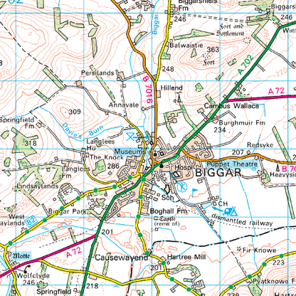 OS Landranger - 072 - Upper Clyde Valley, Biggar & Lanark