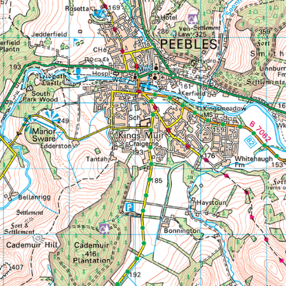 OS Landranger - 073 - Peebles, Galashiels & Selkirk, Tweed Valley