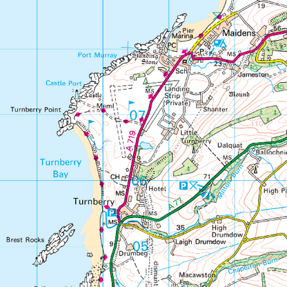 OS Landranger - 076 - Girvan, Ballantrae & Barrhill