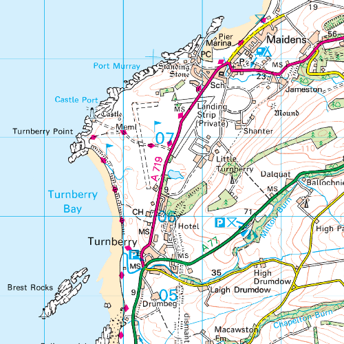 OS Landranger - 076 - Girvan, Ballantrae & Barrhill