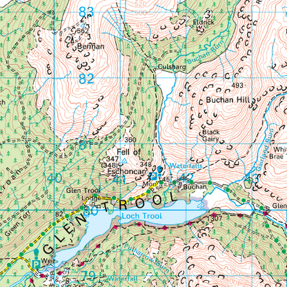 OS Landranger - 077 - Dalmellington & New Galloway, Galloway Forest Park