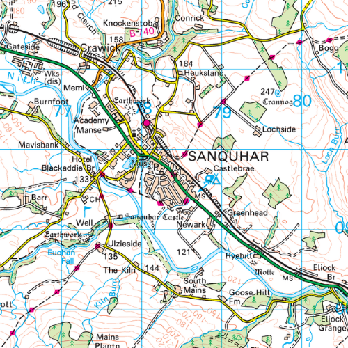 OS Landranger - 078 - Nithsdale & Annadale, Sanquhar & Moffat