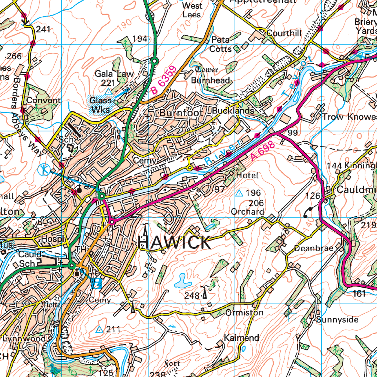 OS Landranger - 079 - Hawick & Eskdale, Langholm