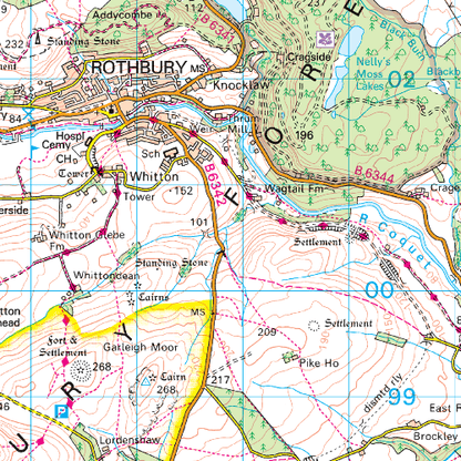 OS Landranger - 081 - Alnwick & Morpeth, Rothbury & Amble