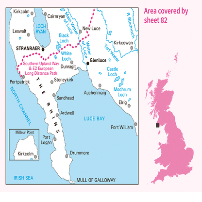 OS Landranger - 082 Stranraer & Glenluce