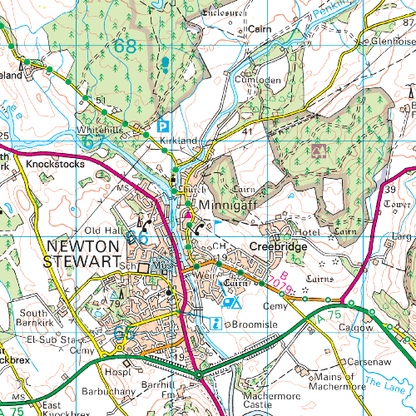 OS Landranger - 083 - Newton Stewart & Kirkcudbright, Gatehouse of Fleet