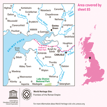 OS Landranger - 085 - Carlisle & Solway Firth, Gretna Green