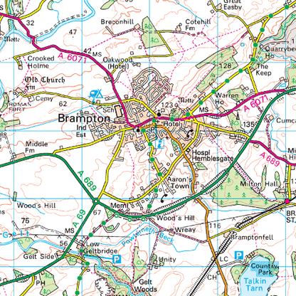 OS Landranger - 086 - Haltwhistle & Brampton, Bewcastle & Alston