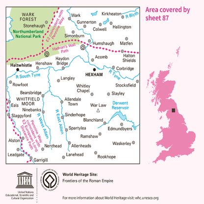 OS Landranger - 087 - Hexham & Haltwhistle