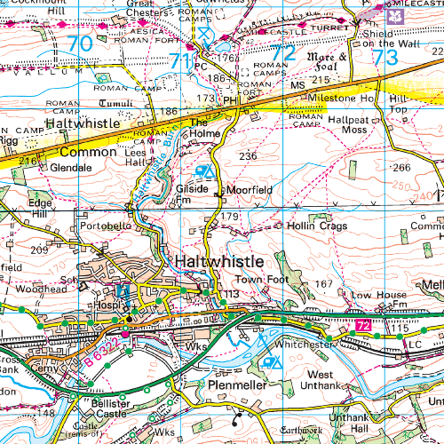 OS Landranger - 087 - Hexham & Haltwhistle